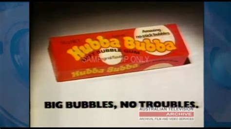Hubba Bubba Bubble Gum Australian Tv Commercial 1980s Youtube