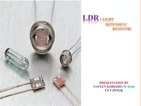 Ldr Light Dependent Resistor Ppt