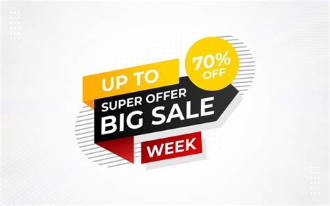 Premium Vector Big Sale Discount Promotion Banner Template Design