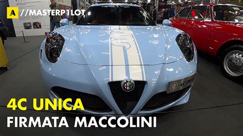 Alfa Romeo 4c Unica Solo Unafirmata Alessandro Maccolini Youtube