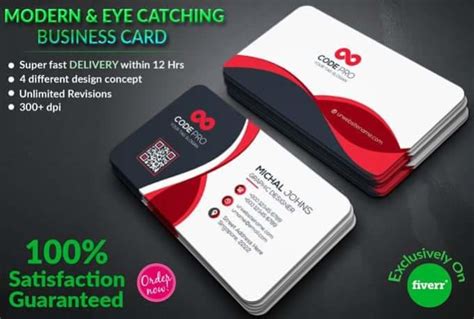 Create 4 Different Business Card Design By Satouhid24 Fiverr