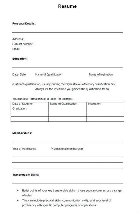 Resume resume samples format sample for jobplication fred. resume free samples free blank resume templates art ...