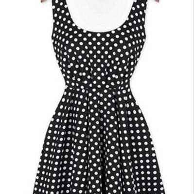 Three Color Dot Backless Bowknot Dress Ad Yt On Luulla