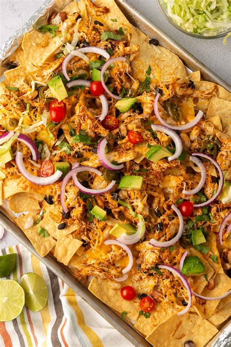Mexican Chicken Sheet Pan Nachos Recipe Easy Chicken Recipes