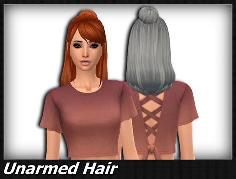 Mikerashi Unarmed Hair Retextured Sims 4 Hairs Sims 4 Sims Sims