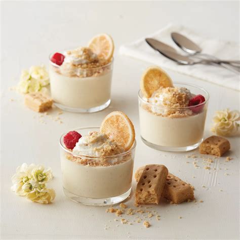 Lemon Posset With Crushed Almond Shortbread Recipe From H E B