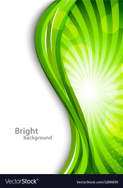 Wavy Green Background Royalty Free Vector Image