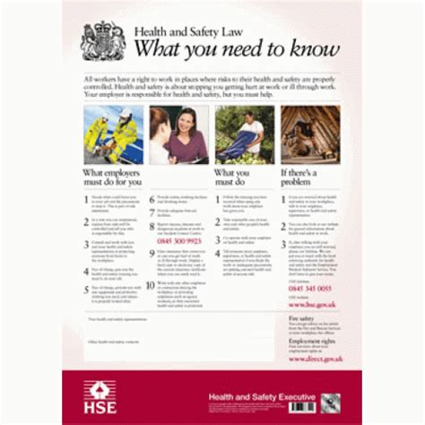 Health and safety law poster what you need to know all employers have a legal duty under the health and safety information for employees regulations (hsier) to display the poster in a prominent position in each workplace The New Health and Safety Law Poster