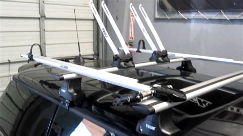 Mini Cooper With Complete Thule Roof Rack System For Two Bikes By Rack