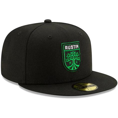 New Era Austin Fc Black And Green 59fifty Fitted Hat