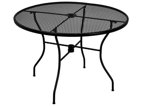 Meadowcraft Glenbrook 42 Wide Wrought Iron Round Dining Table With