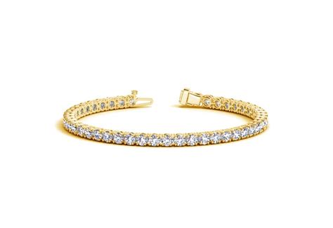 Round Diamond Tennis Bracelet In 14k Yellow Gold 10 Cttw Richard