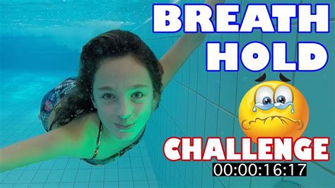 Carla Underwater Breath Hold Challenge Underwater Youtube