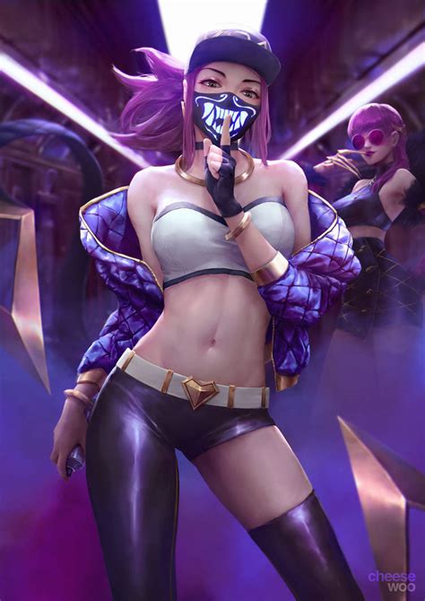 Kda Akali And Evelynn By Cheesewoo On Deviantart