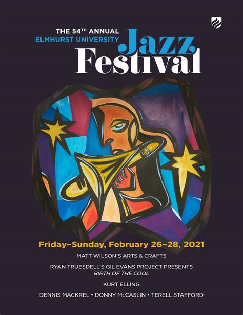 The 54th Annual Elmhurst University Jazz Festival Program By Elmhurst