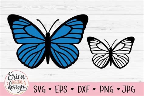 Blue Butterfly SVG cut file