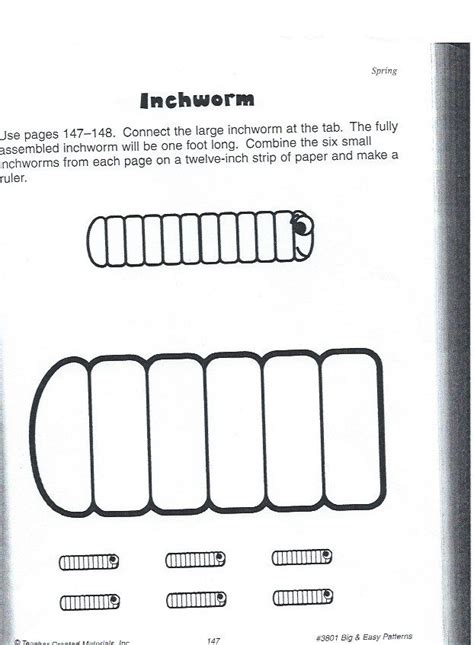 Inchworm Template Business For Kids Simple Patterns Science Projects