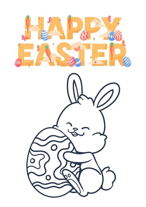 Easter Coloring Pages Cute Easter Activity Easter Coloring Printable