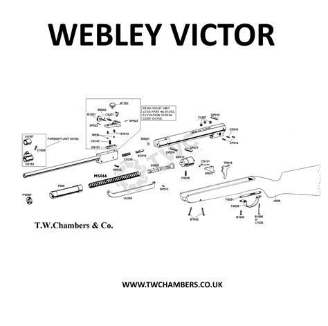 Airgun Spares Webley Victor Page 1 T W Chambers And Co