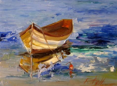 Painting Of The Day Daily Paintings By Delilah Row Boat Daily Oil