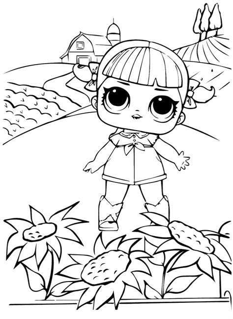 Suprise to doskonały pomysł prezent. Doll LOL Confetti dancing Queen - Coloring pages for you
