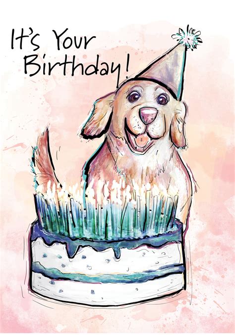 Its Your Birthday Dog Birthday Card St Thomas Greetings