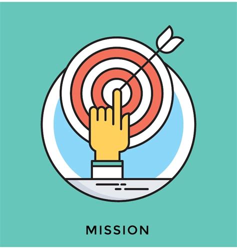 Premium Vector Mission Flat Vector Icon