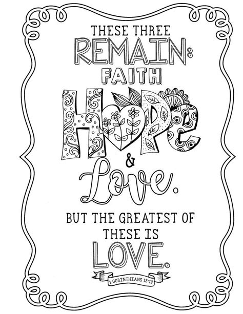 Faith Hope Love Coloring Book Coloring Books Coloring Pages Faith