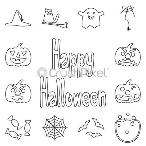 Halloween Stencil On The White Background Stock Vector 2511622