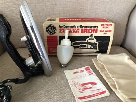 Vintage General Electric Ge F49 9480 312 Spray Steam And Dry Travel Iron
