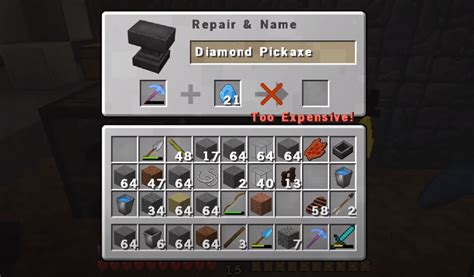 In this way, if you use the anvil again and again, then the repair cost increases when your repair cost exceeds 39, then you. Getting Anvil Too Expensive Error In Minecraft (Explained ...