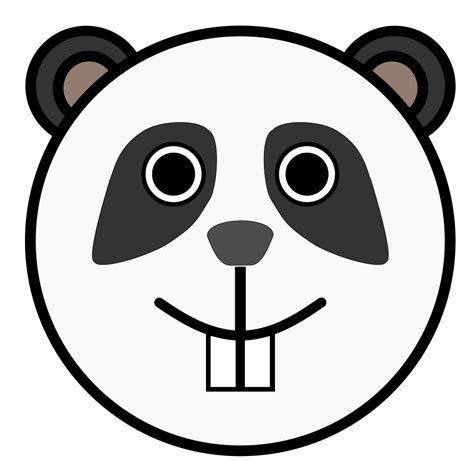 Panda Rounded Face Png Svg Clip Art For Web Download Clip Art Png