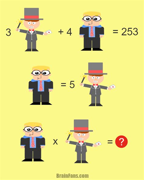 Math Equation With Answer Number And Math Puzzle Brainfans