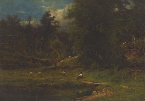 George Inness 1825 1894 Pastoral Landscape Christies