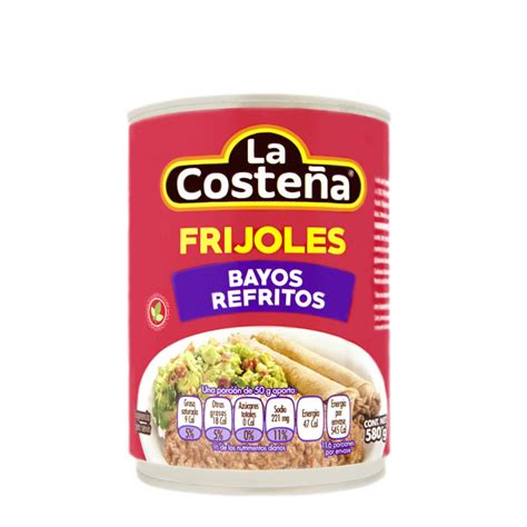 frijoles bayos refritos 580g la costena la despensa de frida