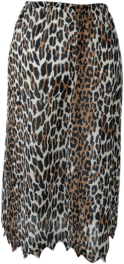 Vintage 50s Sheer Leopard Print Skirt With Jagged Hem By Vanity Fair Shop Thrilling
