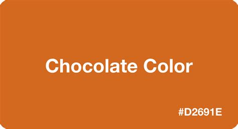 Chocolate Color Hex Code D2691e