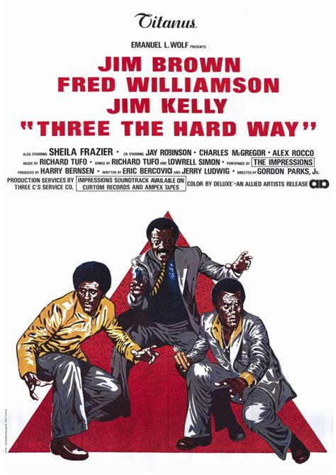 Three The Hard Way Movie Poster Style B 11 X 17 1974