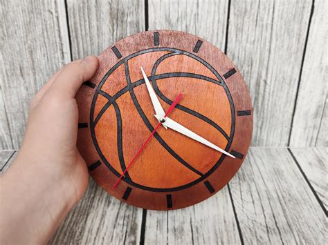 Wall Clock Basketball Ball Laser Cut Files Svg Dxf Etsy