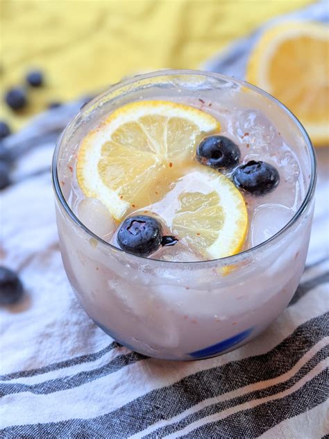 Blueberry Lemonde Gin Fizz Perfect Summer Cocktail The Herbeevore
