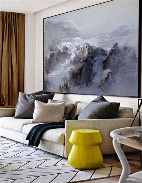 Bring A Visual Impact To Your Home With Large Wall Paintings Home