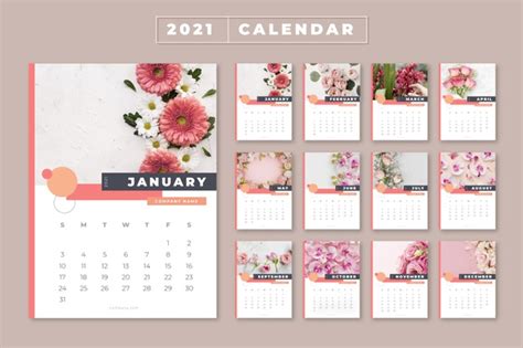 Calendario zaragozano 2021 pdf : Plantilla ilustrada del calendario 2021 | Vector Gratis