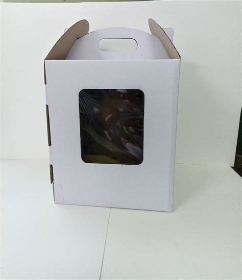 White Plain Tall Cake Box 10 X 10 X 12 With Window At Rs 5900box In