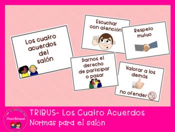 Class Agreements In Spanish Acuerdos Del Sal N Tribes By Teachbilingual