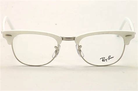 ray ban eyeglasses clubmaster rb 5154 2374 white rayban optical frame