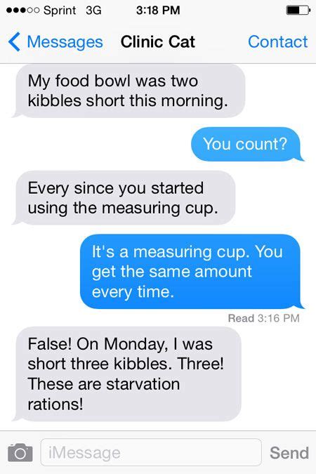 Texts From Your Veterinary Clinic Cat Firstline Veterinary Humor