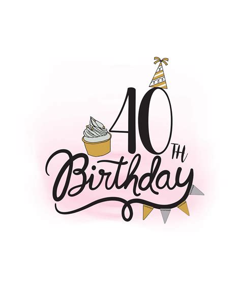 Happy 40th Birthday Clipart Free 40th Birthday Clipart Download Free