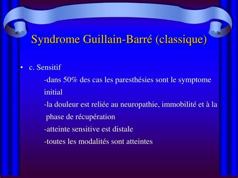 PPT Le syndrome Guillain Barré PowerPoint Presentation free download
