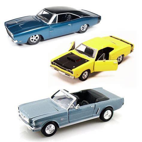 Best Of 1960s Muscle Cars Diecast Set 69 Set Of Three 124 Scale Diecast Model Cars