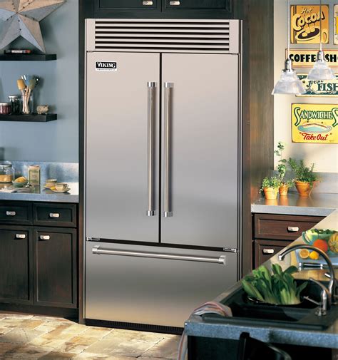 Viking VTB5420SS 42" Built-in French Door Refrigerator with Spillproof